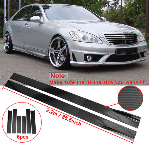 Carbon optik sideskirts - carbon,